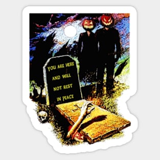 The Night of the Living Pumpkins Sticker